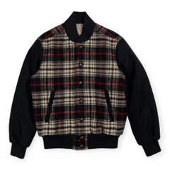 VAN JAC ヴァンヂャケット WOOLRICH生地 チェック ジャケット ブルゾン サイズ M /メンズ/スタジャン/ブラック×ベージュ×レッドのサムネイル