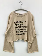 ANAP アナップ スウェット F ベージュ コットン スウェット 前面プリント ブランドロゴ 長袖