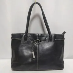 agnes b. VOYAGE アニエスベー ボヤージュ レザー トートバッグ 黒