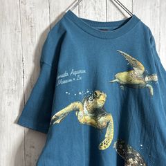 USA製 アニマル 太陽 月 昼 夜 アート 袖プリント 両面プリント 海外 