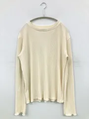 chocol raffine ショコラフィネ Tシャツ/カットソー F アイボリー 無地 ミドル丈 長袖 ボートネック