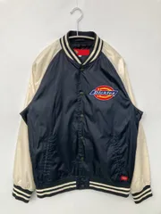 Dickies ディッキーズ スタジャン M ネイビー 無地 ブランドロゴ ライン柄 フードなし
