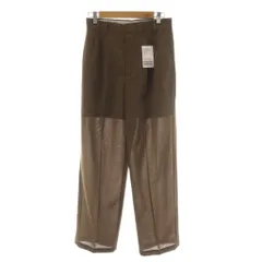 スピック&スパン Spick&Span タグ付き 24AW ドライシアークロスタックパンツ スラックス 38 茶 ブラウン 24030200813030 /RR