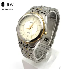 【中古】SEIKO DOLCE 8N41-6270 腕時計 シルバー/ゴールド