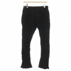 コムデギャルソンオムプリュス COMME des GARCONS HOMME PLUS AD2005 後染め ストライプ パンツ スリム スラックス S 黒 ブラック PP-P209 /☆G