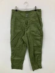 GAP ギャップ チノパンツ 8/12 カーキ クロップド・半端丈 コットン ストレッチ 無地 テーパード ハイウエスト