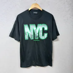 B4-21/エンポリオアルマーニ ブラック プリント Tシャツ メンズ S