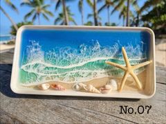 海色アクセサリートレイ✳︎海レジンアート オーシャンアート - メルカリ