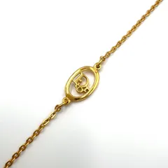 Christian Dior オーバル ロゴ  GP ゴールド ブレスレット