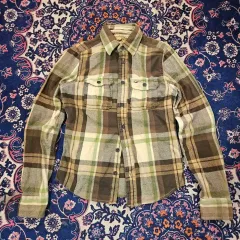 ホリスター ブラウン フランネル チェック シャツ