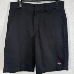 ディッキーズ ワークショーツ ネイビー ロゴ刺繍 ストレート ショートパンツ 定番