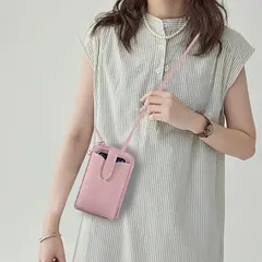 【新品】 全機種対応 スマホショルダー 手帳型 おしゃれ スマホポーチ 財布型 かわいい カード収納 携帯ケース シンプル 小銭入れ レディース 女性 ショルダーバッグ カードケース 人気 スマホポシェット 上品 携帯ポーチ ハンドストラップ 斜めがけショ 0