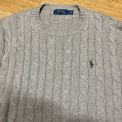 POLO RALPH LAUREN 新モデル ケーブルニット ケーブル編みニット ベージュ Lサイズ(105サイズ)