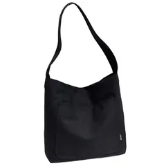 【新品】 [Aquamie] トート バッグ キャンバスバッグ 帆布 肩掛け ショルダー 通勤 学生 大容量 A4 ショルダートート 肩掛けトート かばん (ブラック) 0