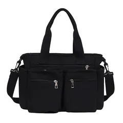 【新品】 [Omenluck] トートバッグ 超軽量 通勤 通学 にちょうどいい ポケット ショルダーバッグ ビジネスバッグ 大容量 レディース 2WAY サッチェル 自立 トートバック ショルダーバックA4 多収納 ビジネスバック