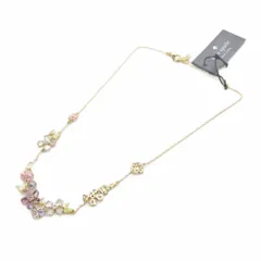 ケイトスペード KATE SPADE フラワーモチーフ ビジュー ネックレス ゴールド色