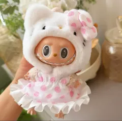 POP MART Labubu (ラブブ) プサン Sanrio (サンリオ) hello kitty(ハローキティ) 服 セット 17cm ぬいぐるみ X