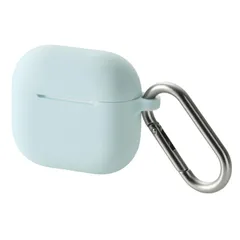 【新品・5営業日で発送】ELECOM エレコム AirPods 第4世代／アクティブノイズキャンセリング搭載AirPods 第4世代／シリコンケース／カラビナ付／ブルー