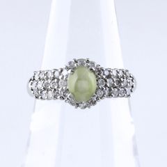 世界三大希少石 天然アレキサンドライト0.5ct Pt900ダイヤリング CGL