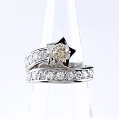 シチズン 5C DIAMOND プラチナ ダイヤモンドリング 0.27ct - メルカリ