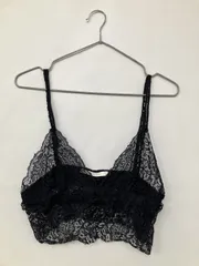 ZARA ザラ キャミソール USA M ブラック レース カップなし