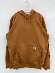 Carhartt カーハート パーカー S ブラウン コットン 裏起毛 無地 ブランドロゴ プルオーバー 長袖