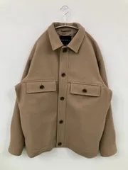 niko and ... ニコアンド ブルゾン L ベージュ 無地 ミドル丈 フードなし ボタン留め