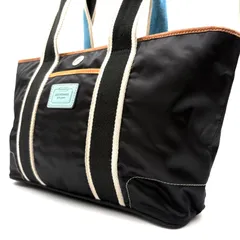 COACH y2k Authentic Hamptons Weekend Nylon Tote Bag - Black/Blue