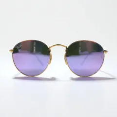 Ray-Ban ラウンドメタル ROUND METAL サングラス ゴールド ミラーレンズ RB3447-N 001/8O 50-21 145 3N イタリア製