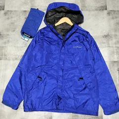 【GORE-TEX】mont-bell モンベル トレントフライヤージャケット Lサイズ ブルー 青色 ゴアテックス パッカブル シェルジャケット ナイロン 収納袋付き 1128362
