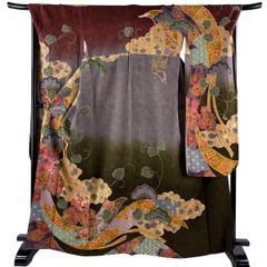 振袖 金駒 金彩 紋意匠 身丈178cm 撥水加工済 ロングサイズ HKT019