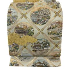 正絹・九百錦本金二重織・山麓孔雀文・袋帯 - メルカリ