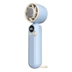 【新品】 ハンディファン 冷却プレート搭載 ペルチェ素子 携帯扇風機 (ピンク) 0