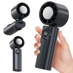 新品）ハンディ FAN FAN GAHGA ふぁんふぁん ブラック 黒 - メルカリ