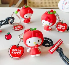 正規品ハローキティ りんご 妖精 ロープ キーホルダー