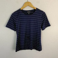 Brooks Brothers ブルックスブラザーズ 半袖Tシャツ ボーダー ネイビー Mサイズ  古着 アメカジ シンプルのサムネイル