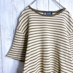 【入手困難】00s 古着 チャップス CHAPS Ralph Lauren ボーダー ベージュ 半袖Tシャツ #300のサムネイル