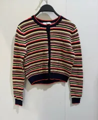 ZARA ザラ ストライプ ニット カーディガン S 春 カーディガン