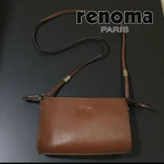 Renoma レノマブラウンレザーショルダーバッグのサムネイル