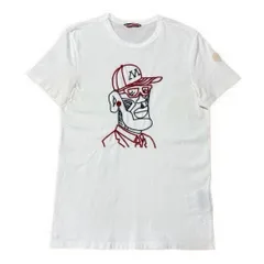 モンクレール　フェイス　S ホワイトワッペン　Tシャツ　5S393