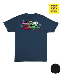 [무라스포 공식] 신품 SANTA CRUZ 산타 크루즈 × STRANGER THINGS 반소매 T 셔츠 남성 ST S ST EDDIE SLASHER 510255402