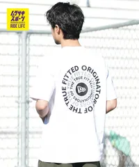 【ムラスポ公式】新品 NEW ERA ニューエラ 半袖 Tシャツ メンズ バックプリント コットン Circle ロゴ ホワイト 14856718