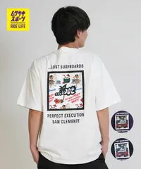 【ムラスポ公式】新品 LOST ロスト 半袖 Tシャツ メンズ バックプリント MEYHEM FINE CURVES TEE LM6S-2109のサムネイル