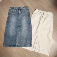 デニム ロングスカート 2種