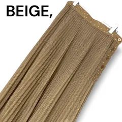 BEIGE, ベイジ プリーツスカート ロング レディース ベージュ 総柄 4 XLサイズ相当 ポリエステル100% 日本製 オンワード樫山 ペチコート付き(キュプラ) 上質 エレガント 洗える 0001455OCのサムネイル