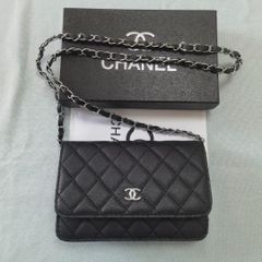 CHANEL ブラック レザー ショルダーバッグ ノベルティ - メルカリ