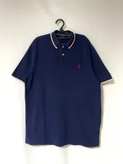 (正規品 新モデル) POLO RALPH LAUREN(ポロラルフローレン) クラシックフィット バイカラー ピケ 半袖 カラーTシャツ _ネイビー