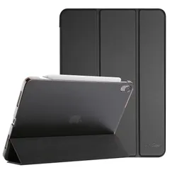 ProCase iPad Air 11インチ ケース M4 2026 / M3 2025 / M2 2024 / iPad Air 第5世代 2022 / 第4世代 2020 軽量 スタンド 三つ折り フォリオ保護ケース 半透明バックカバー Apple Pen