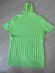 ゴージ 半袖 ニート タートルネック