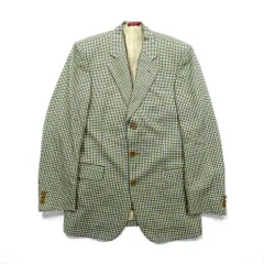 SEVENTY イタリア製 ツイード 3B テーラードジャケット ブレザー M ベージュ ウール グレンチェック